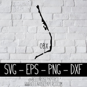 OBX Inseln, SVG, Svg Eps Dxf Png, SVG Bundle, für Silhouette, für Cricut, äußere Banken Svg, Cricut Svg, Strand Svg, Obx geschnitten Datei, digitale Svg