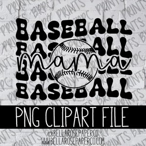 Baseball Mama Retro SVG, SVG eps dxf png, Pacchetto SVG, per Silhouette o Cricut, Baseball SVG, Divertente SVG, Mamma SVG, Baseball Mama Vector SVG