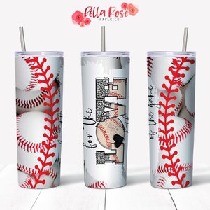Baseball Love The Game 20oz Skinny Tumbler Wrap Design digitale per sublimazione, tumbler PNG, sublimazione per uso commerciale, tumbler sportivo