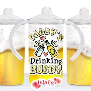 Bier 12oz Kids Sippy Cup Digitaal ontwerp voor sublimatie, 12 oz Tumbler PNG, Commercieel Gebruik, Sublimatie Kids Tumbler, Beer Funny Sippy Cup