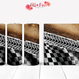 Dirt Track Racing 20 Unzen Skinny Tumbler digitales Design für Sublimation, Becher PNG, kommerzielle Nutzung, Sublimation, Racing Tumbler, spätes Modell