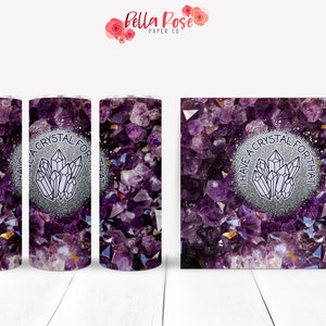 Mam kryształ na ten 20oz Skinny Tumbler Wrap Cyfrowy projekt do sublimacji, Tumbler PNG, Komercyjne zastosowanie, Sublimacja, Witchy Tumbler
