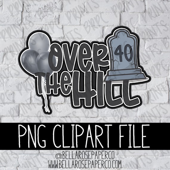 Over The Hill 40 Clipart