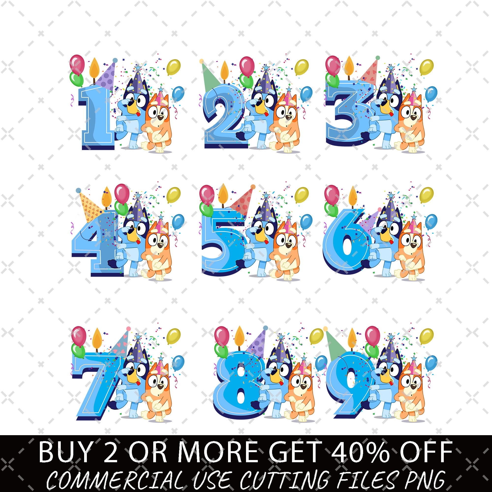 Bluey Birthday Png