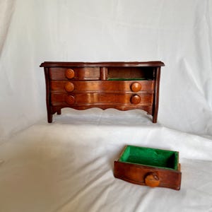 Vintage Wooden Dresser Armoir with Drawers