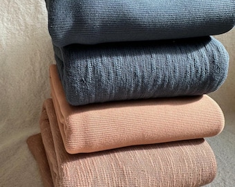 Suéter 100 % algodón flameado, tejido suave, transpirable y texturizado para prendas de bebé, proyectos de costura DIY, tela moderna para coser.