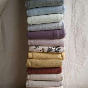 Organic Large Loop American Milled French Terry Soft Cozy, Eco-Friendly Cotton Fabric Perfect for Sewing Apparel  Loungewear