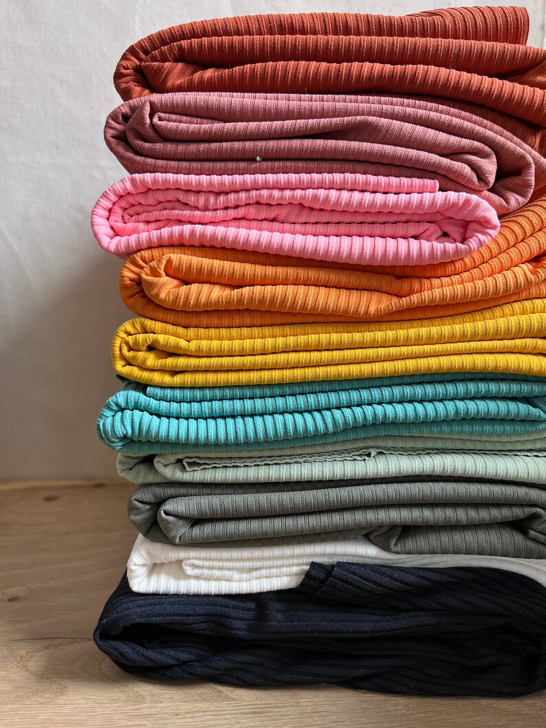 Ribbed Swim Fabric see Listing for All Color Options Etsy