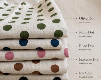 Colección Rayón Algodón Dot Tela suave y ligera para prendas de vestir Tela tejida de lunares Tela para vestidos Tela para blusas Tela para acolchado y costura