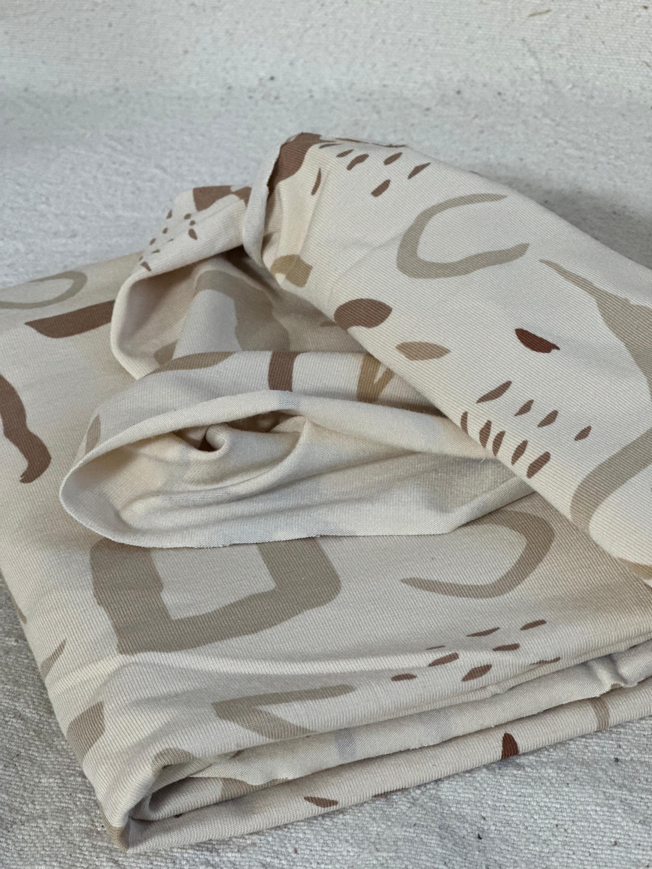 Eco Bamboo Organic Cotton Jersey Knit Fabric Soft Stretchy Sustainable ...