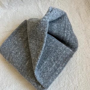 Heathered Grey Brushed 1x1 Rib Knit Fabric by the Half Yard Soft Stretch Rib Knit for Cozy Apparel Baby Clothing, Loungewear & DIY Sewing