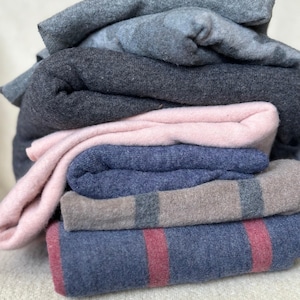 Brushed Faux Cashmere Hacci Sweater Knit Fabric Soft Lightweight Stretch Knit for Cozy Apparel Cardigans DIY Sewing Projects