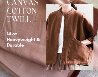 Cotton Canvas Twill Fabric Durable Medium-Weight Textile for Bags Jackets Upholstery Aprons DIY Sewing Projects Modern Fabric For Sewing