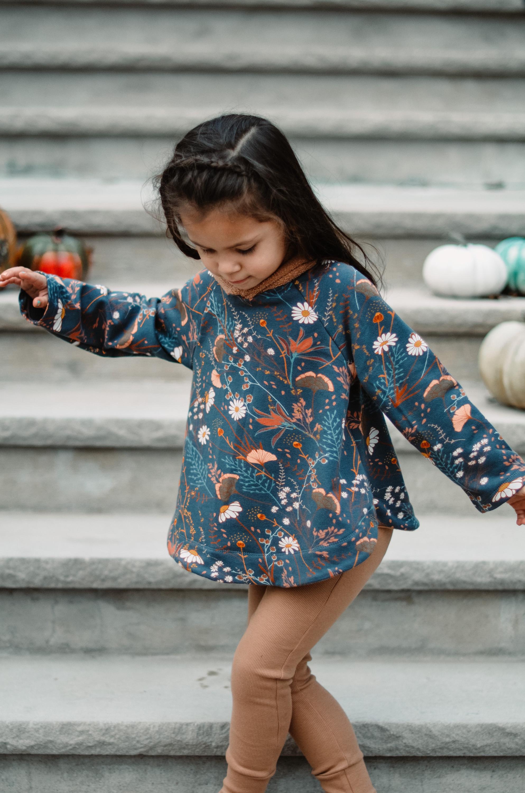 Kids Coloth Pattern Coat Sewing Pattern Children's Newborn to Teen Poncho Coat Pullover ...