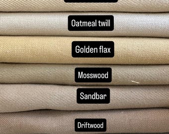 Heavyweight Cotton Canvas Fabric by the Half Yard Durable Utility Cloth for Bags Upholstery Totes Workwear DIY Sewing Projects