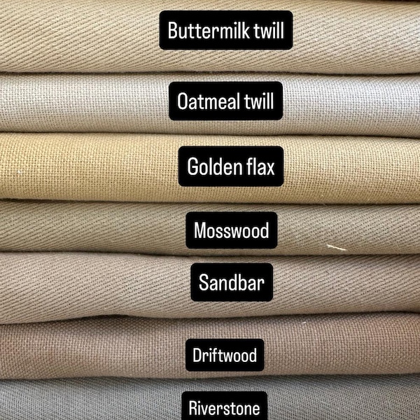 Heavyweight Cotton Canvas Fabric by the Half Yard Durable Utility Cloth for Bags Upholstery Totes Workwear DIY Sewing Projects