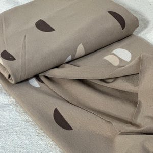 Bamboo/Organic Cotton Blend Jersey Pecan Shapes Print Soft Breathable Eco-Friendly Knit Fabric for Sewing Apparel Loungewear