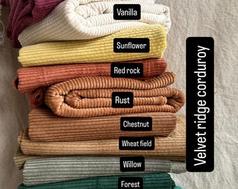 Velvet Ridge Corduroy – Soft Wide Wale 100% cotton