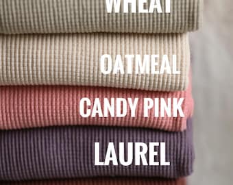 Biologisch katoenen wafeldoos Thermisch Zacht, ademend Milieuvriendelijk gebreide stof Naaikleding Babykleding Loungekleding Moderne stof om te naaien