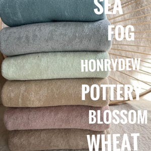 100% Organic Cotton Sponge Knit Terry – Soft, Absorbent, Eco-Friendly Fabric for Sewing Apparel, Baby Clothes & Cozy Loungewear