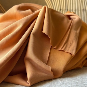 Turmeric Modal Fabric  Soft, Breathable Stretch Knit Perfect for Sewing Dresses Loungewear Baby Apparel  Sustainable Fashion