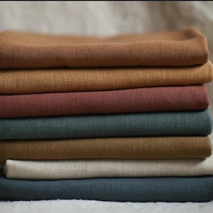 Linen Cotton Blend Woven Dress Fabric Breathable Eco-Friendly Textile for Spring Fashion Dressmaking Modern Sewing Projects