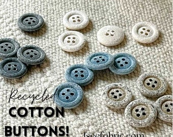 Recycled Cotton Buttons