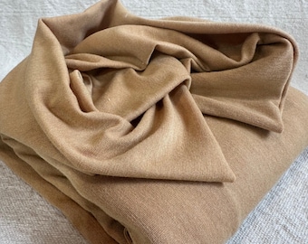 Pearl Jersey Knit Rayon Cotton Blend Fabric Soft Stretch Knit by the Half Yard Drapey Lightweight Apparel Fabric USA Milled