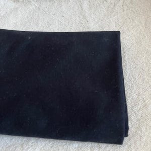 Star Burnout Lightweight Jersey Knit Fabric in Black by the Half Yard Sheer Soft Stretch Knit for Fashion Tops Layering & DIY Sewing
