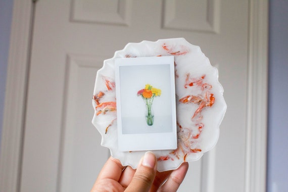 Resin Polaroid Coaster Resin Polaroid Coaster