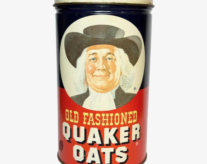 Vintage 1982 Quaker Oats Tin