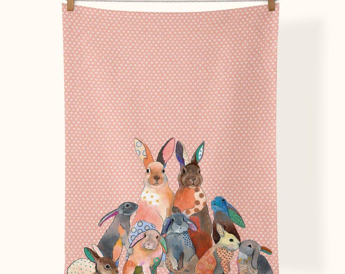 Multiplying Bunny Tea Towel