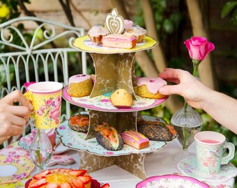 Afternoon Tea Stand Cardboard Etsy Uk