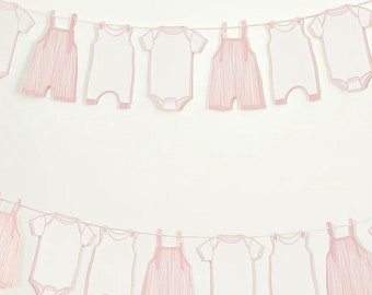 Pink Baby Shower Bunting, Baby Shower Bunting Decorations, New Baby Party, Girl Baby Shower Decor, New Arrival