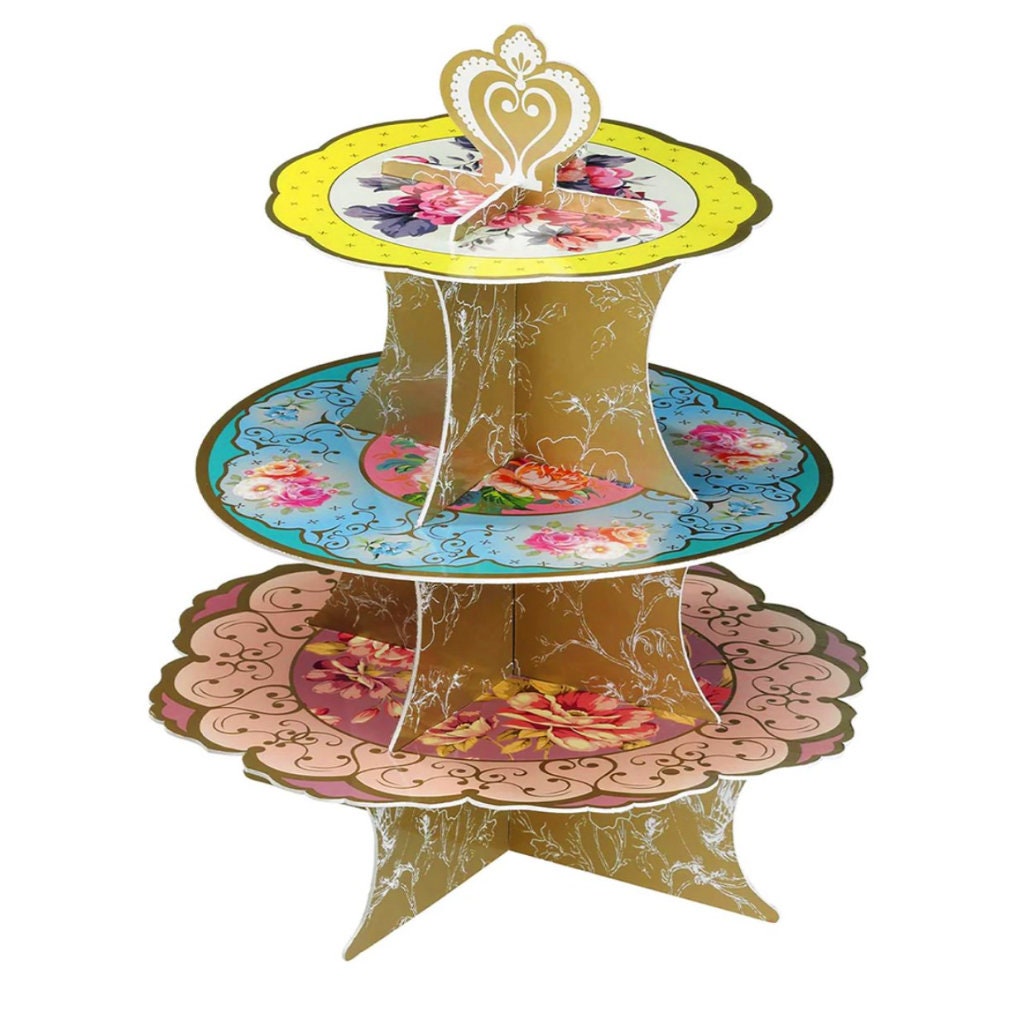 3 Tier Cake Stand Tea Party Cake Stand Afternoon Tea Party Etsy UK