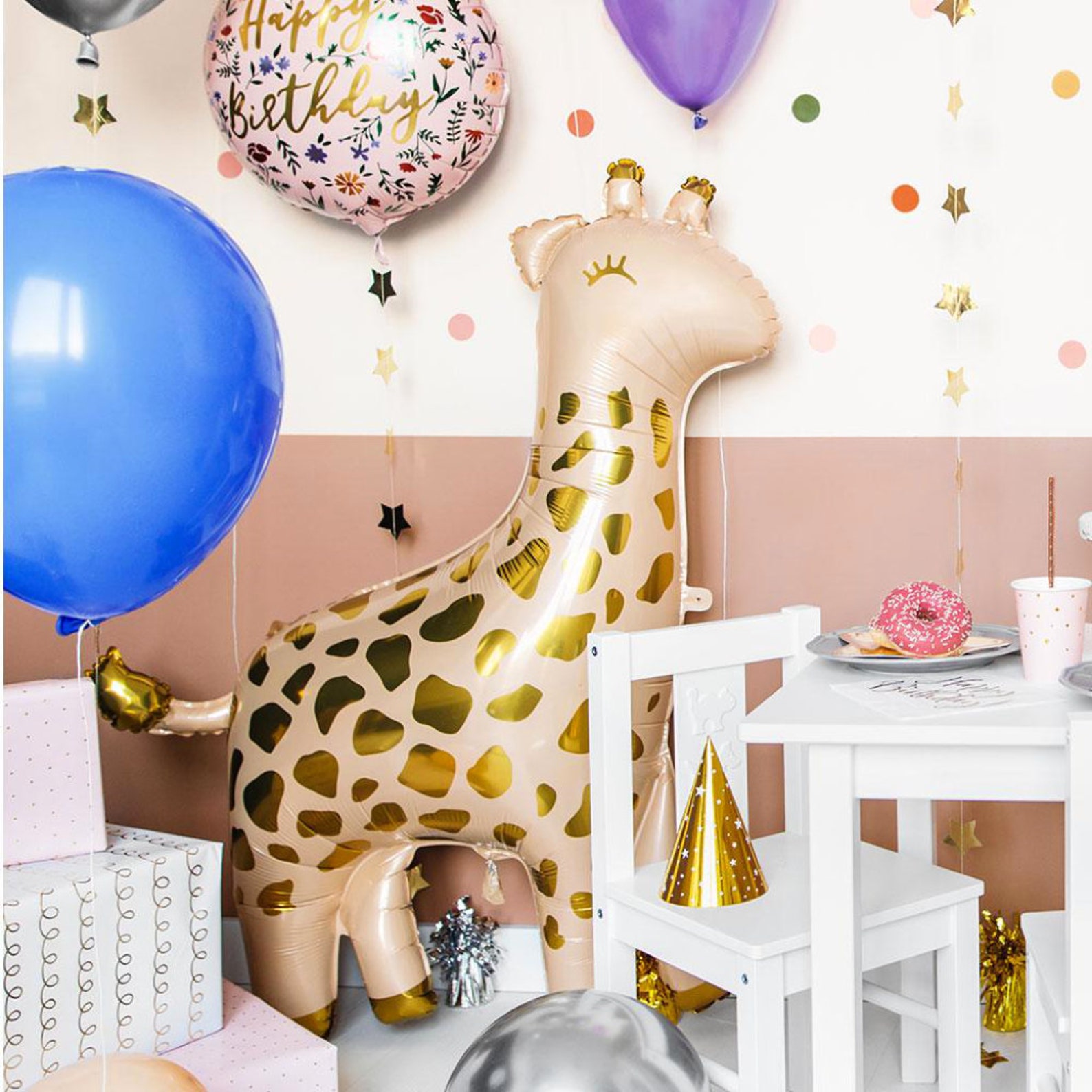 40 Giant Giraffe Balloon Safari Balloon Jungle Etsy