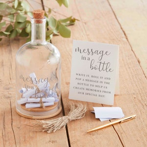 Message in a Bottle Wedding Guest Book, Guest Book Alternative, Wedding Guest Book, Wedding Advice, Modern Wedding, Rustic Wedding