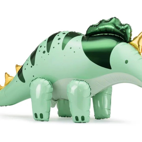 Green Standing Triceratops Balloon 36.5in", Dinosaur Birthday, Dino Baby Shower, Jurassic World Party, Girl Dinosaur Party, Dinosaur Balloon