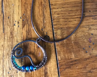 Copper Wave Necklace