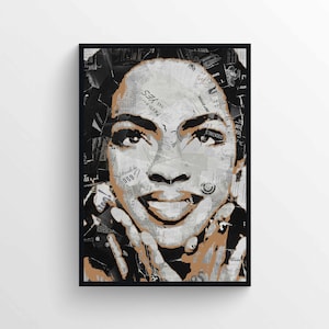 Lauryn Hill Collage Poster [DIGITAL DOWNLOAD] - Home Decor|Wall Art|Hip Hop/Rap Music|Artist Poster|The Miseducation of Lauryn Hill Poster