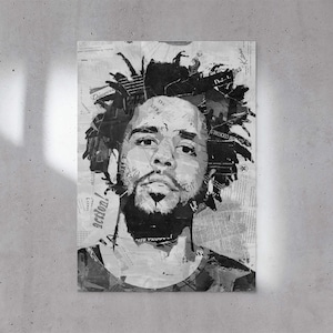 J. Cole Collage Poster - Home Decor|Wall Art|Hip Hop/Rap Music|Artist Poster|Gift Ideas