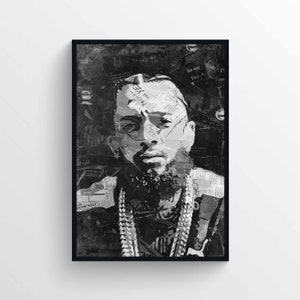 Nipsey Hussle Collage Poster [DIGITAL DOWNLOAD] - Home Decor|Wall Art|Hip Hop/Rap Music|Artist Poster