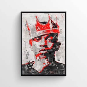 Kendrick Lamar Collage Poster [DIGITAL DOWNLOAD] - Home Decor|Wall Art|Hip Hop/Rap Music|Artist Poster