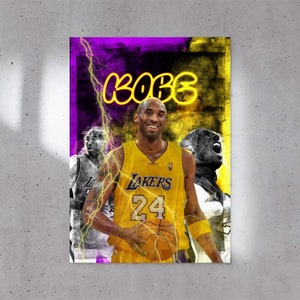 US ART & FRAME - Kobe Bryant Signature Moment Poster 24 x 36 LA Lakers,  Made in USA