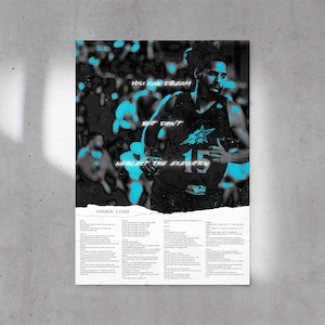 J. Cole - Change Lyric Poster - Home Decor|Wall Art|Hip Hop/Rap Music|Song/Album Poster|4 Your Eyez Only