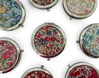 Liberty Print Compact Mirror, Pocket Mirror