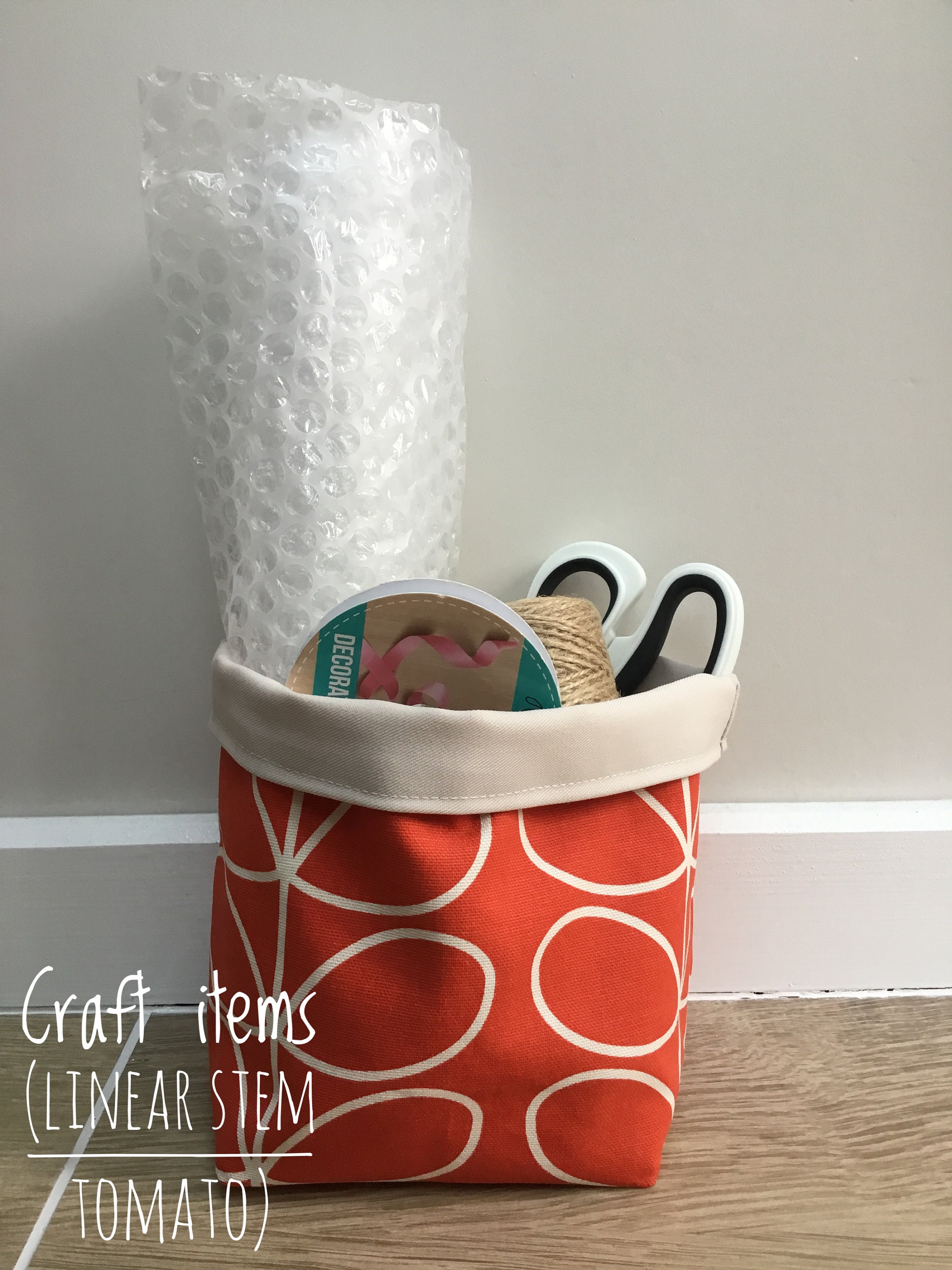 Handmade Orla Kiely Fabric Storage Baskets Christmas Gift. Etsy