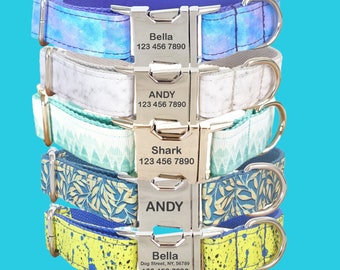 Personalized Dog Collar: Engraved Buckle, Custom Name & Number