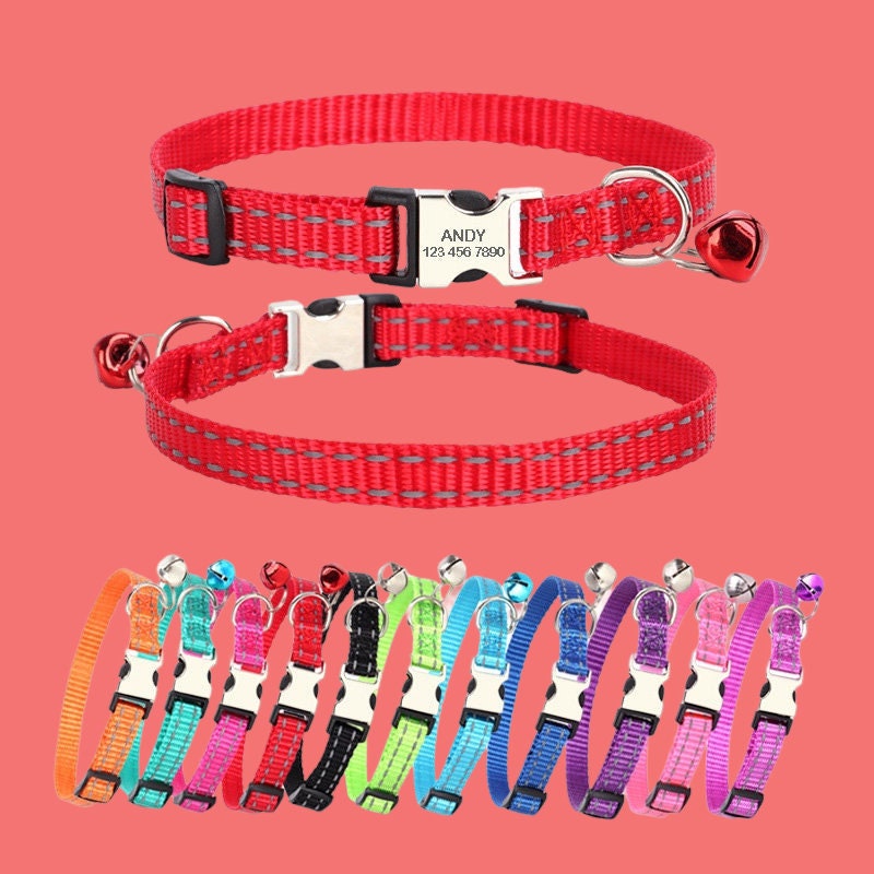 Collare Personalizzato Per Gatti Con Targhetta Nominativa - Foto 9