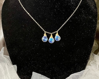 Rachel green Inspired, Iridescent Bead Gold Filled Necklace